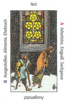 Fünf Münzen - Anraths Tarot