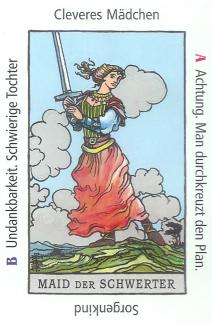 Maid der Schwerter - Anraths Tarot