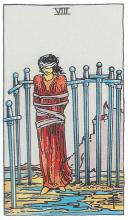 Acht Schwerter - Rider Waite Tarot